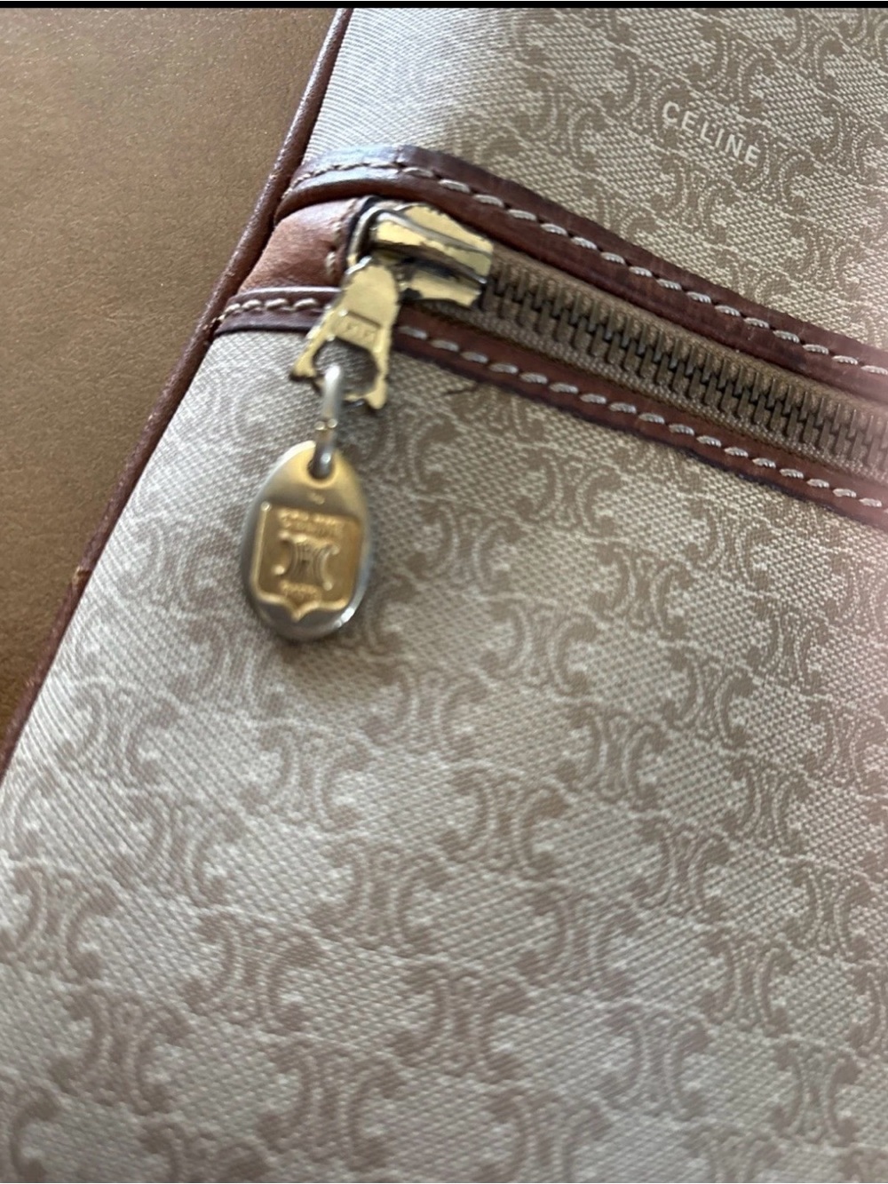 Celine vintage Handbag Shopper Bag 2006 Leather And PVC Rare Beautiful - Picture 2 of 14